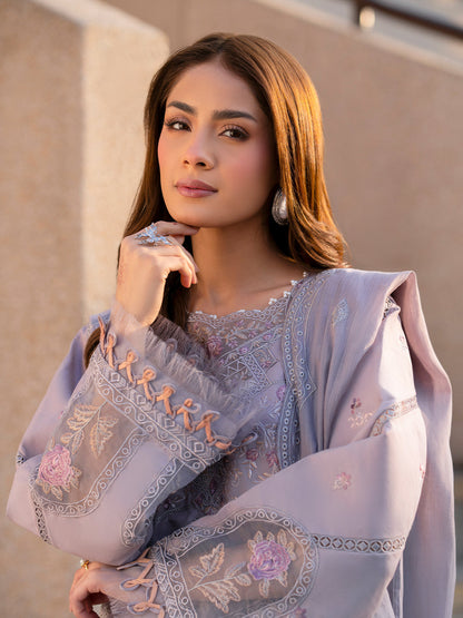 Parishay | Dil e Raqsam Festive Eid Lawn | DR-07 M Lilac Lawn