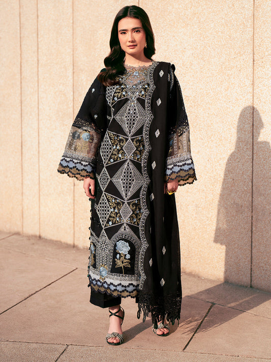 Parishay | Dil e Raqsam Festive Eid Lawn | DR-08 XS Black Lawn