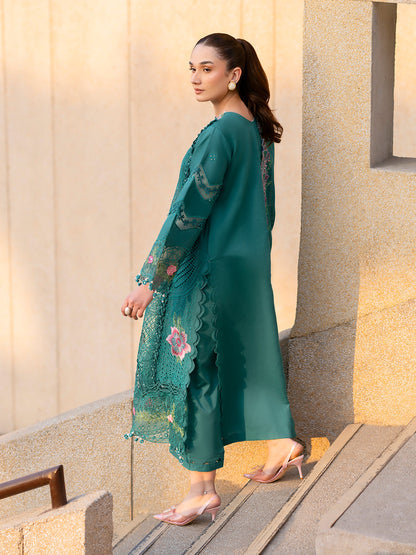 Parishay | Dil e Raqsam Festive Eid Lawn | DR-09 S Teal Green Lawn