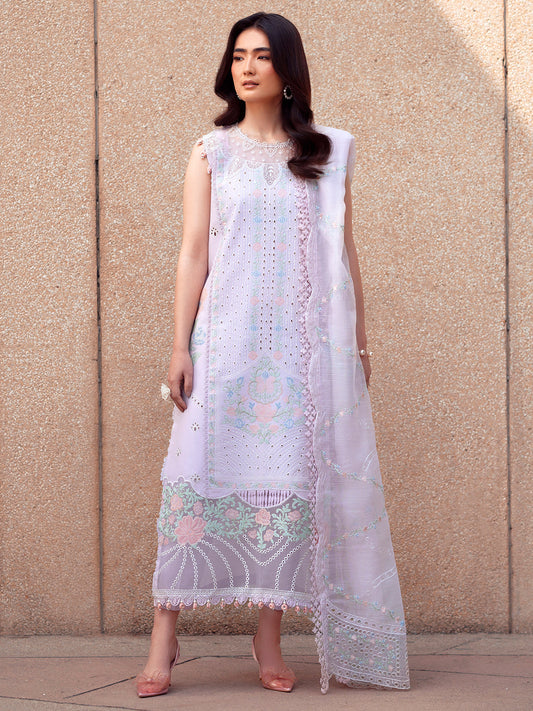Parishay | Dil e Raqsam Festive Eid Lawn | DR-12 XS Lilac Lawn