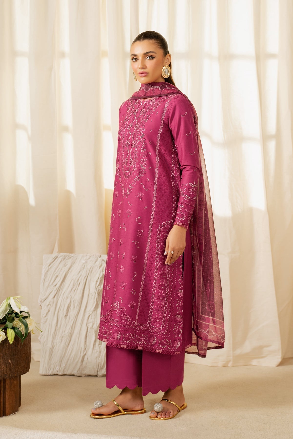 Xenia Formals | Summer Away 25 | KUNAR L Fuchsia Pink Lawn