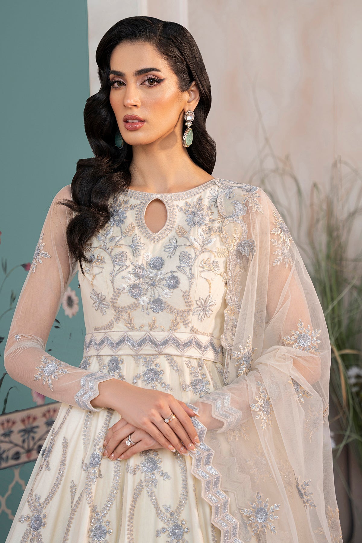 Inara | Aurelia Wedding Collection | Aqua - Pakistani Designer Dress - by InaraClothing | Type: Bridal - 100% Original at Saira Sultan
