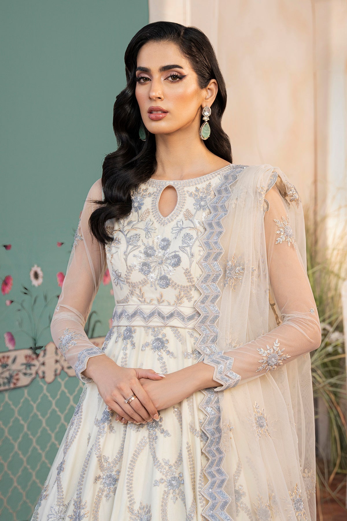 Inara | Aurelia Wedding Collection | Aqua - Pakistani Designer Dress - by InaraClothing | Type: Bridal - 100% Original at Saira Sultan