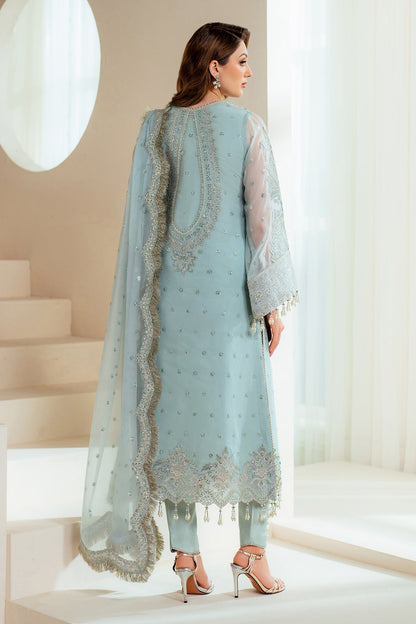 Alizeh | Aymal Chiffon | AF-BHM-4044-Orla S Sky Blue Chiffon