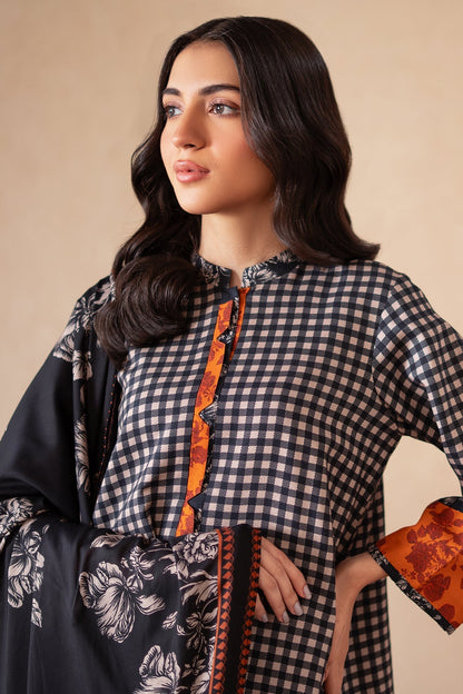 Charizma | Print Melody | CPM-4-S43A L Black Raw Silk