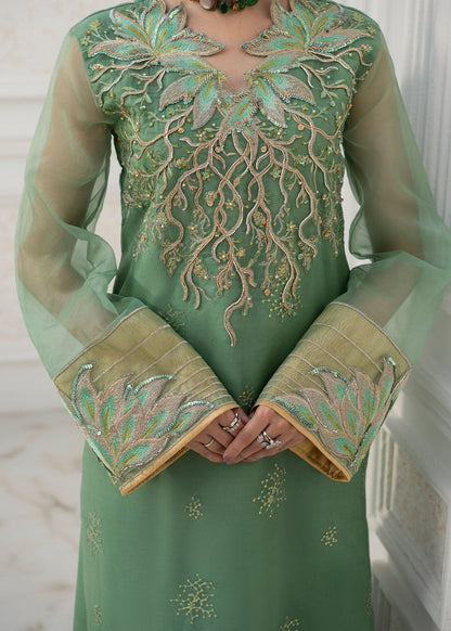 Jamnii | The Aura | Astrid M Pastel Green Organza