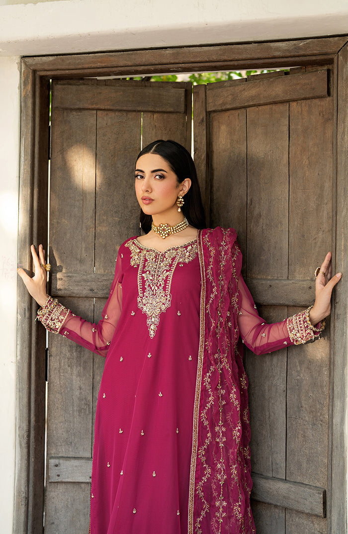Zarif | Arzou Luxe | REMI M Candy Pink Net