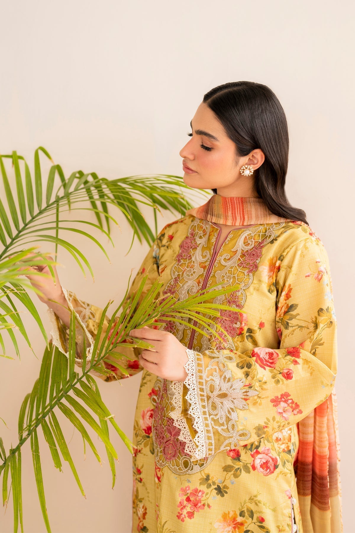 Xenia Formals | Printkari 25 | BRIAR XL Lime Yellow Lawn
