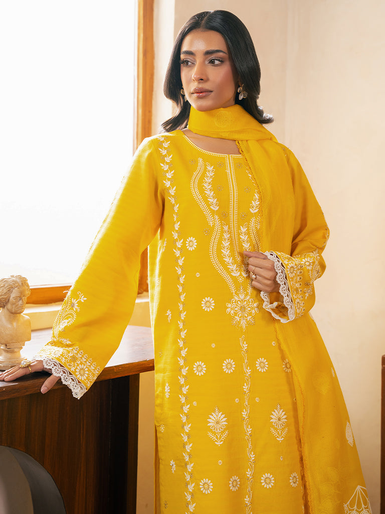 Rajbari | Parisa Premium Summer Edit | A- 03 L Yellow Lawn