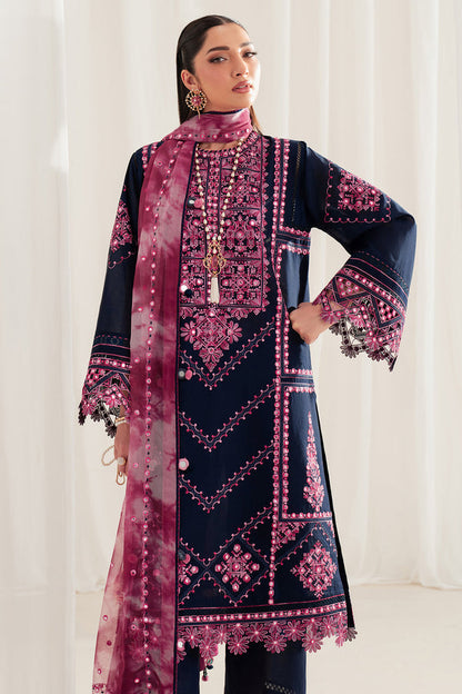 Jazmin | Iris Luxury Lawn 25 | IL'25-D01 XL Midnight Blue Lawn