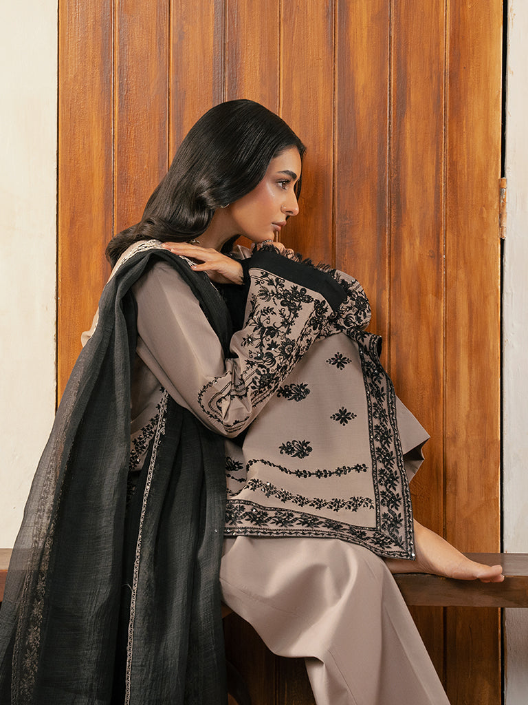 Rajbari | Parisa Premium Summer Edit | A - 11 Custom Size Coffee Lawn