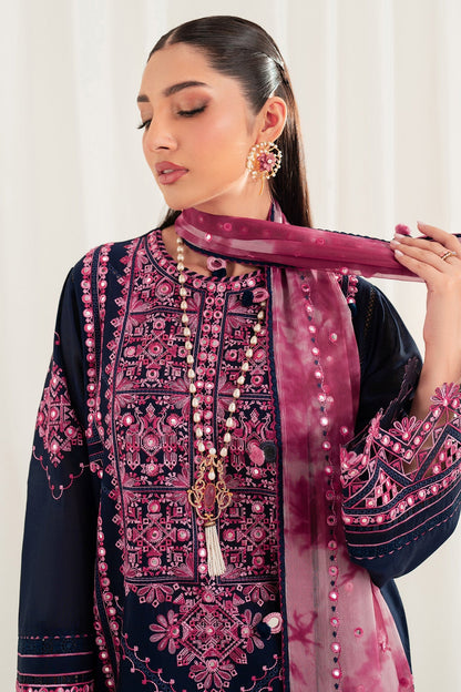Jazmin | Iris Luxury Lawn 25 | IL'25-D01 M Midnight Blue Lawn