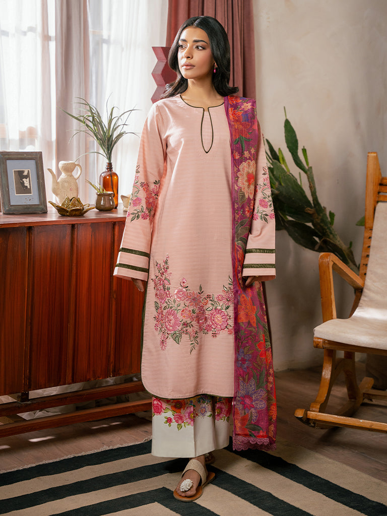 Rajbari | Parisa Premium Summer Edit | A - 12 XS Light Pink Lawn