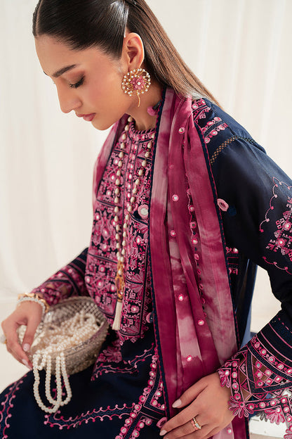 Jazmin | Iris Luxury Lawn 25 | IL'25-D01 L Midnight Blue Lawn