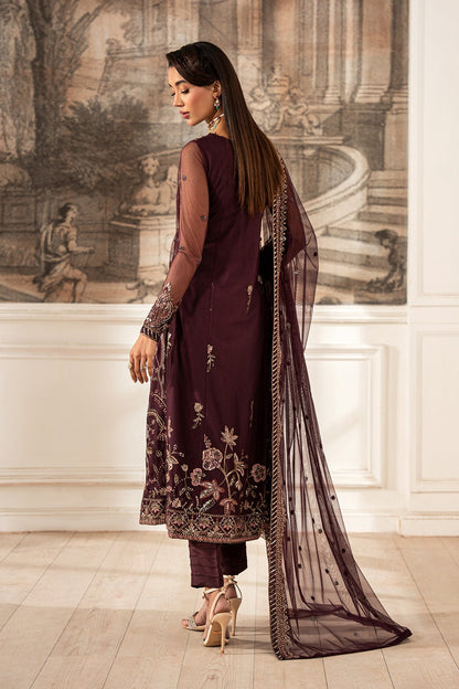 Zarif | Formal Edit 25 | ZFE-06 DAHLIA S Dark Plum Net