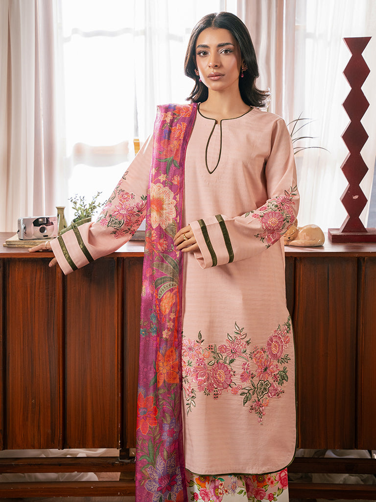 Rajbari | Parisa Premium Summer Edit | A - 12 M Light Pink Lawn