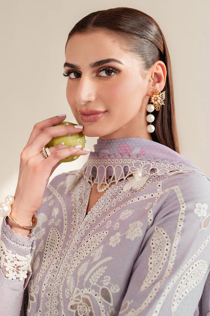 Jazmin | Iris Luxury Lawn 25 | IL'25-D06 M Soft Lilac Lawn