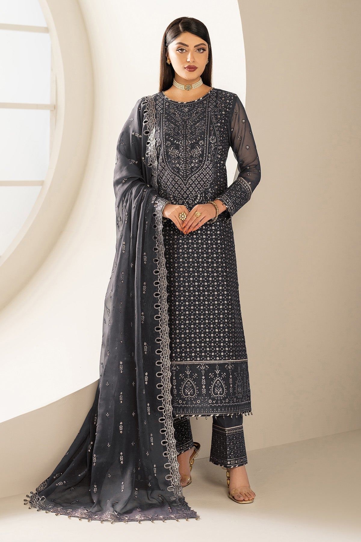 Alizeh | Formals Wear | AF-CH-2189-Akoya - Pakistani Designer Dress - by Alizeh - Type : Ladies Clothes - 100% Original at Saira Sultan