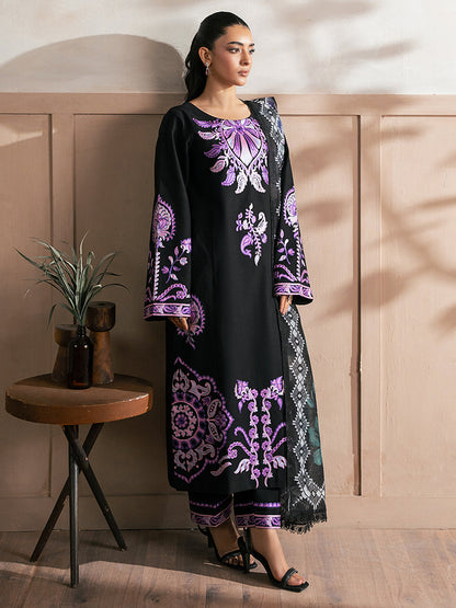 Rajbari | Parisa Premium Summer Edit | A - 01 XS Black Lawn
