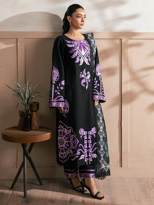 Rajbari | Parisa Premium Summer Edit | A - 01 XS Black Lawn