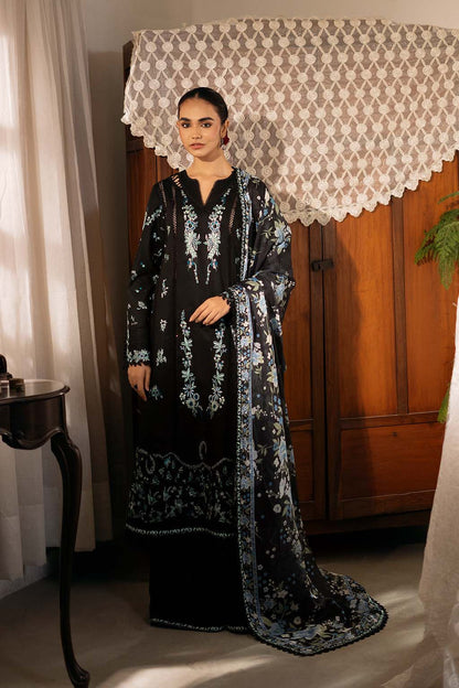 Zarposh | Sajni Lawn 25 | Mahzadi XS Black Lawn