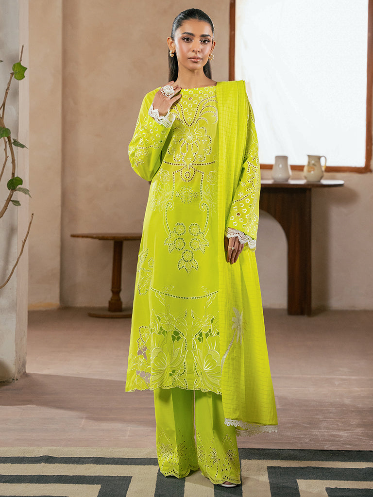 Rajbari | Parisa Premium Summer Edit | A- 07 XS Parrot Green Lawn