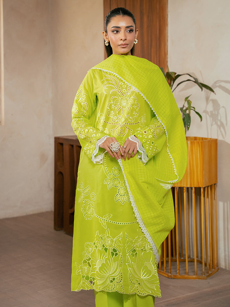 Rajbari | Parisa Premium Summer Edit | A- 07 M Parrot Green Lawn