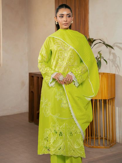 Rajbari | Parisa Premium Summer Edit | A- 07 M Parrot Green Lawn
