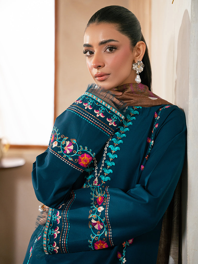 Rajbari | Parisa Premium Summer Edit | A- 06 XL Teal Green Lawn