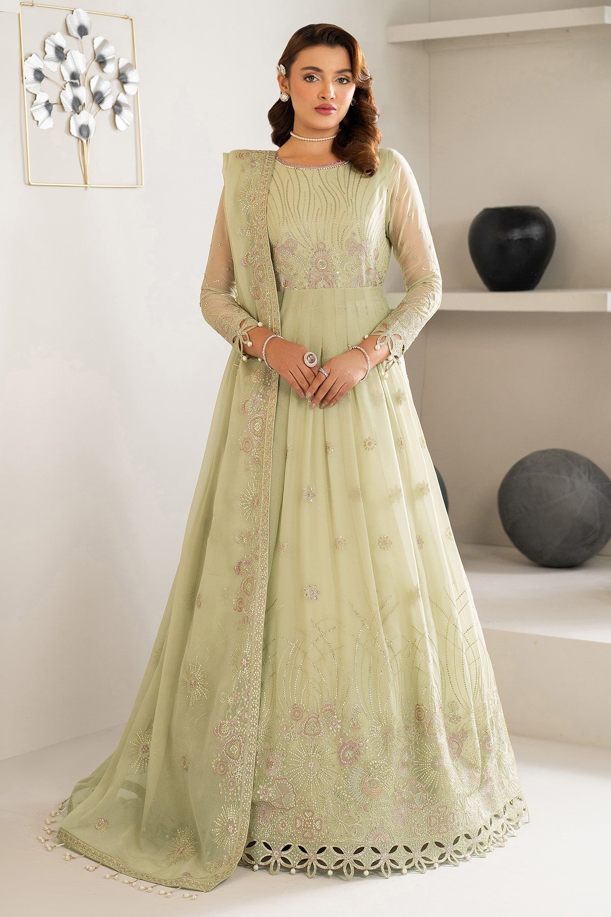 Alizeh | Formals Wear | AF-CH-2189-Zenel - Pakistani Designer Dress - by Alizeh - Type : Ladies Clothes - 100% Original at Saira Sultan