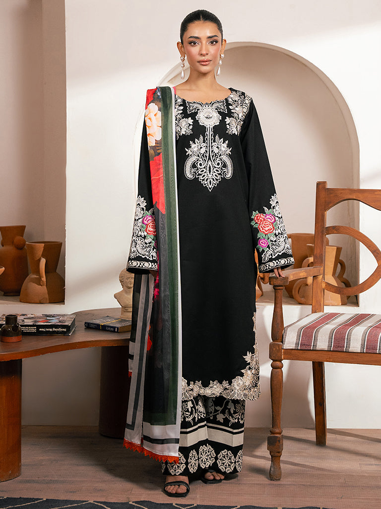 Rajbari | Parisa Premium Summer Edit | A- 08 XS Black Lawn