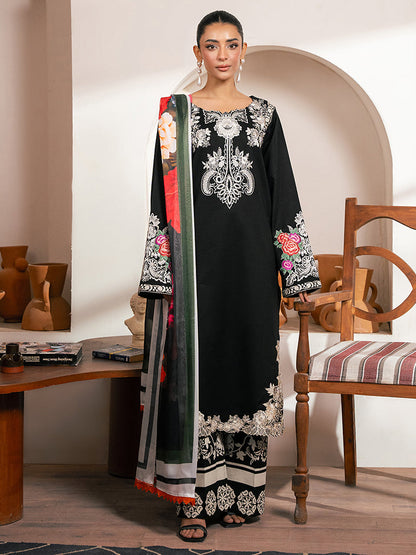 Rajbari | Parisa Premium Summer Edit | A- 08 XS Black Lawn