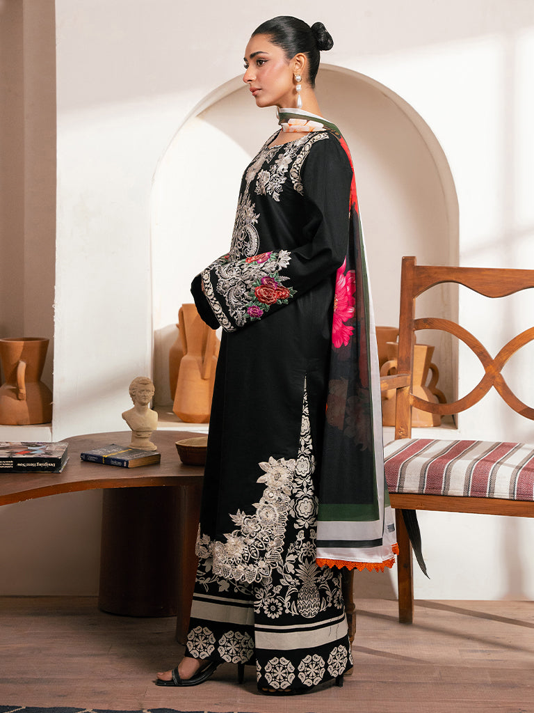Rajbari | Parisa Premium Summer Edit | A- 08 S Black Lawn