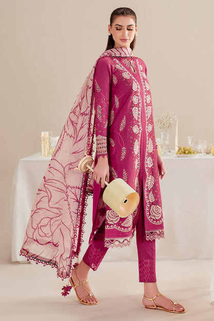 Jazmin | Iris Luxury Lawn 25 | IL'25-D05 S Magenta Lawn