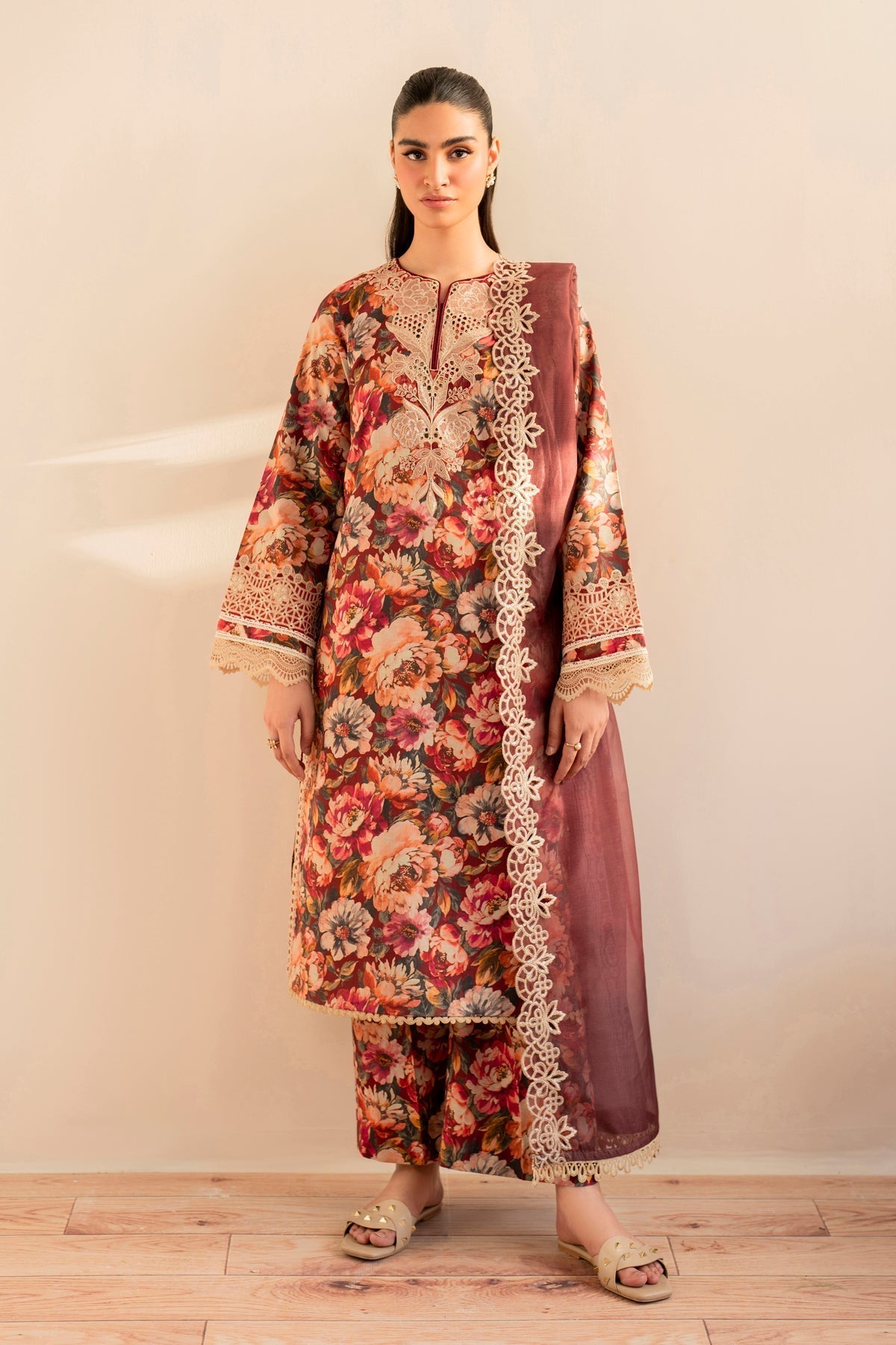 Xenia Formals | Printkari 25 | JACE S Pinkish Gray Lawn