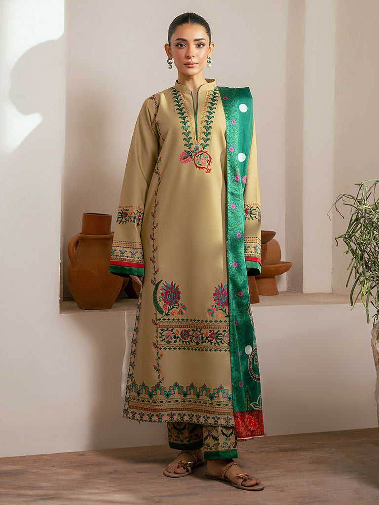 Rajbari | Parisa Premium Summer Edit | A - 02 XS Beige Lawn