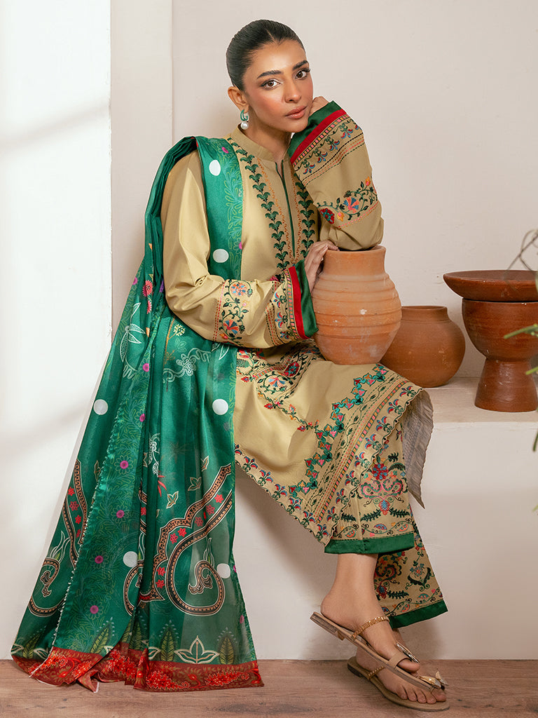 Rajbari | Parisa Premium Summer Edit | A - 02 XL Beige Lawn