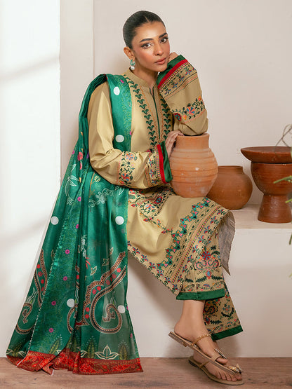 Rajbari | Parisa Premium Summer Edit | A - 02 XL Beige Lawn