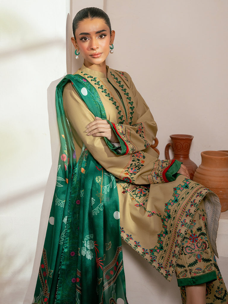 Rajbari | Parisa Premium Summer Edit | A - 02 L Beige Lawn
