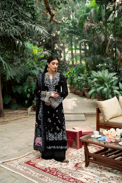 Florent | Eid Edits Luxury Lawn | FEE -2A XS Black Lawn