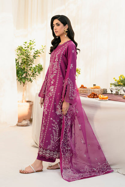 Zarif | Lamhay Luxury Eid Lawn 25 | 01 ALOHA XL Magenta Lawn