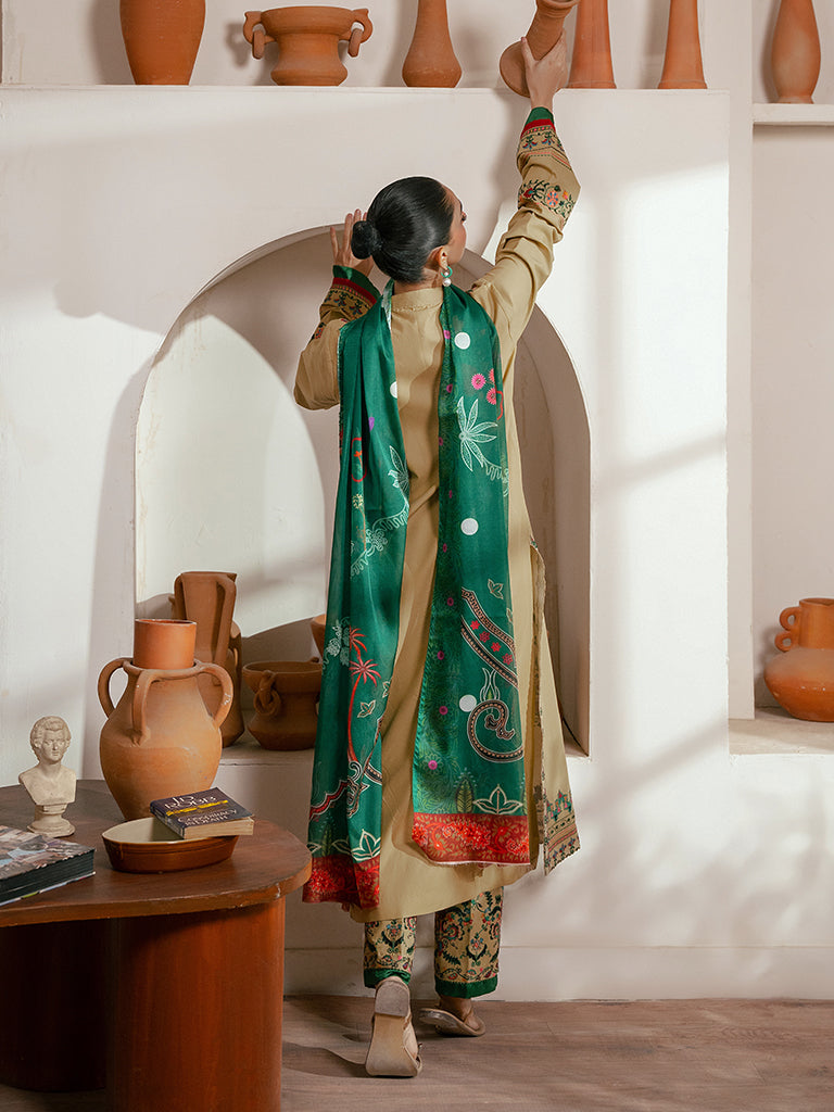Rajbari | Parisa Premium Summer Edit | A - 02 S Beige Lawn