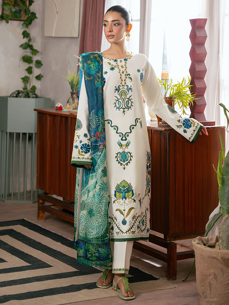 Rajbari | Parisa Premium Summer Edit | A - 05 XS Ivory Lawn