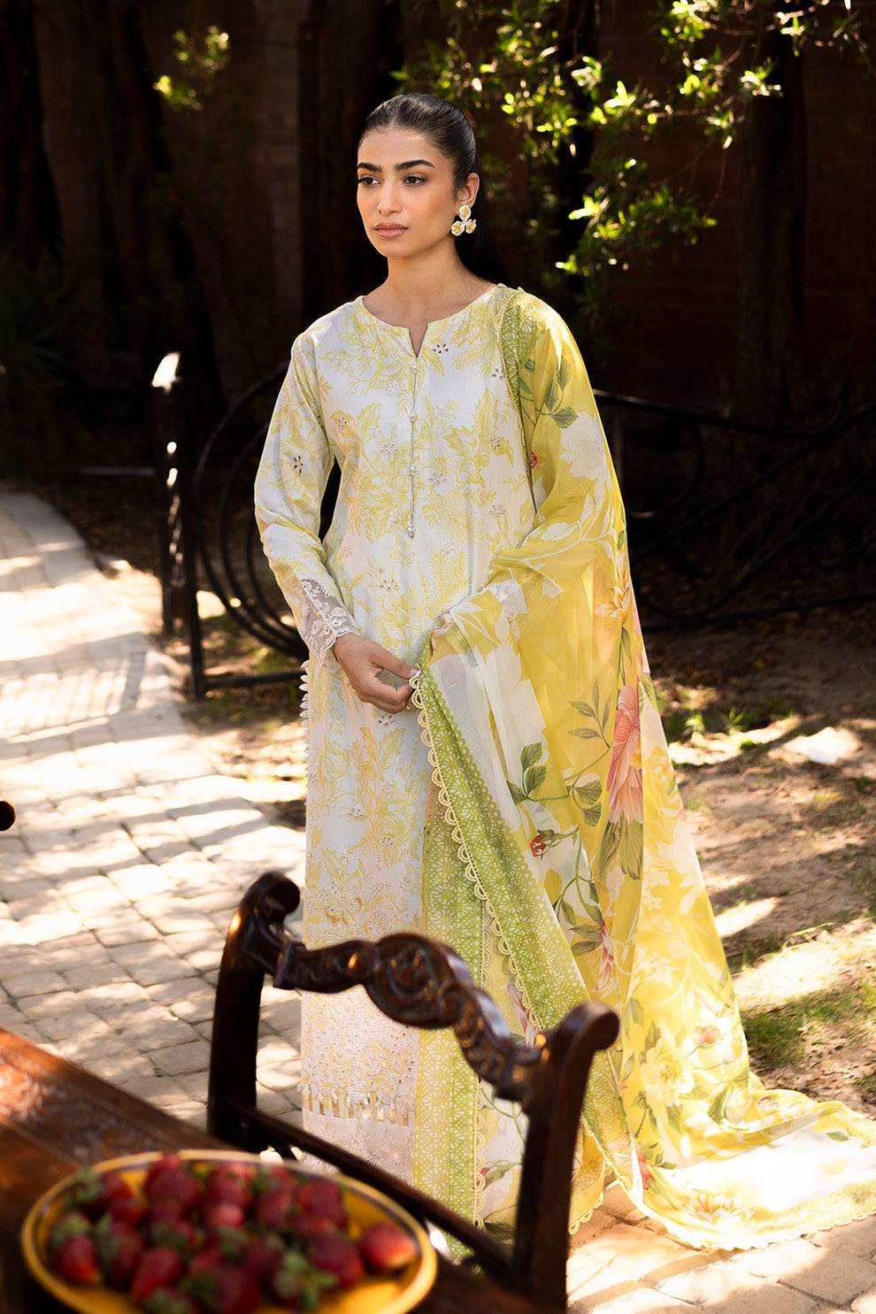 Neeshay | Summer Lines Printkari | SUNSPLASH - Pakistani Designer Dress - by Afrozeh | Type: Luxury - 100% Original at Saira Sultan