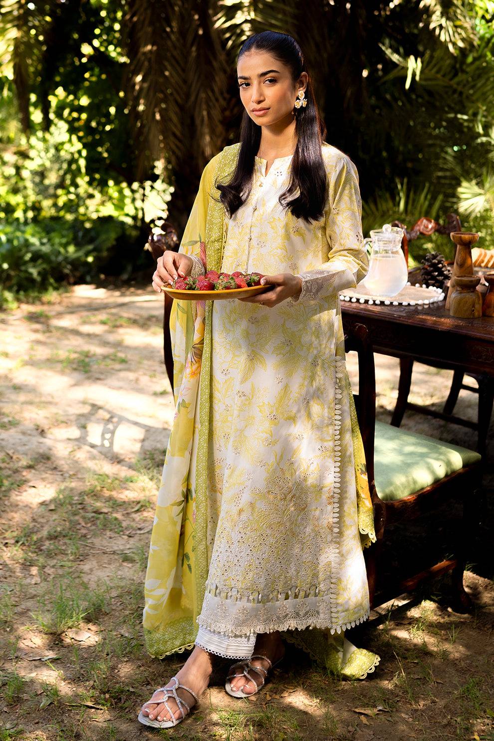 Neeshay | Summer Lines Printkari | SUNSPLASH - Pakistani Designer Dress - by Afrozeh | Type: Luxury - 100% Original at Saira Sultan