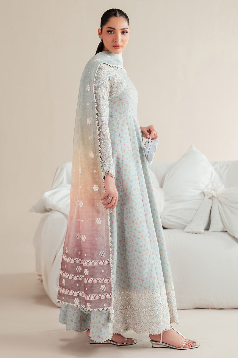 Jazmin | Iris Luxury Lawn 25 | IL'25-D04 S Gray Lawn