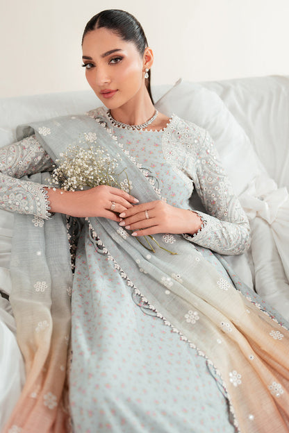 Jazmin | Iris Luxury Lawn 25 | IL'25-D04 L Gray Lawn