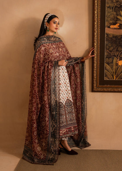 Maria Osama Khan | Retro Lawn 25 | Nair L Off White Lawn