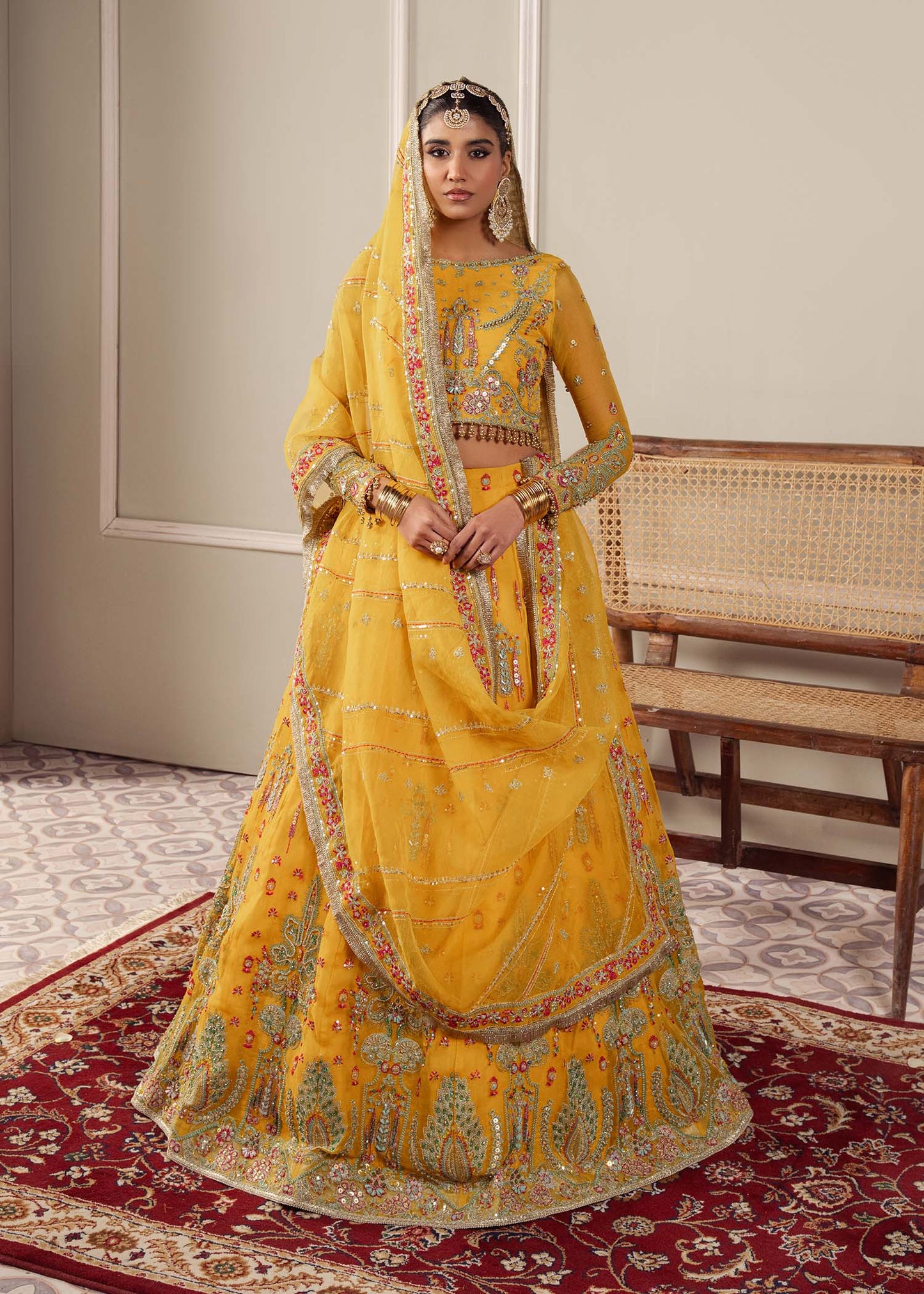 Dastoor | Airah Festive 25 | Solstice XL Yellow Net