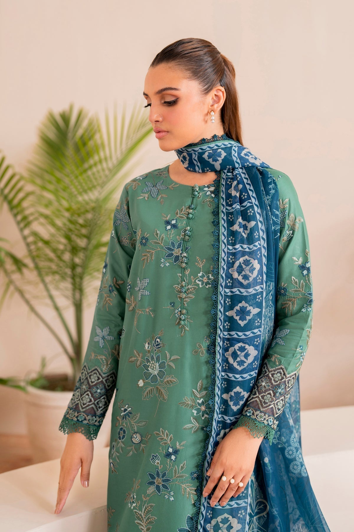 Xenia Formals | Printkari 25 | LUNA L Mint Green Lawn